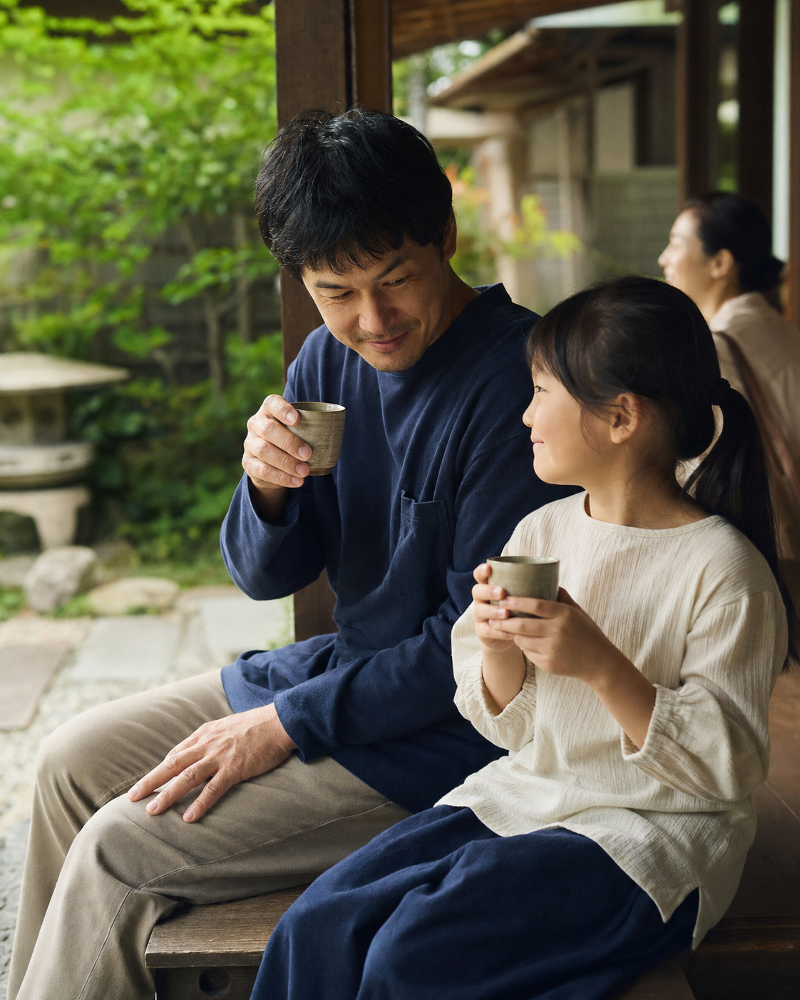 Parent and child sharing a quiet moment